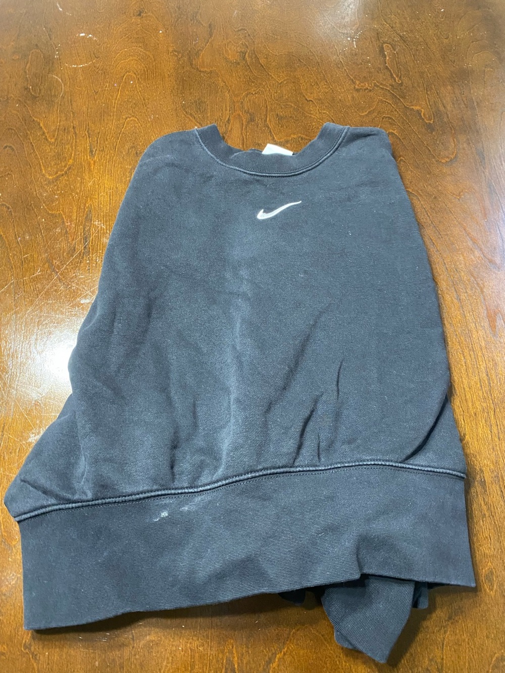 Nike Black Crewneck with White Swoosh
